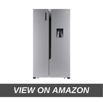 AmazonBasics 564 L Side-By-Side Refrigerator with Water Dispenser 