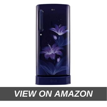 LG 215 L 5 Star Inverter Direct Cool Single Door Refrigerator (GL-D221ABGY, Blue Glow)