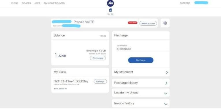 How to Check Your Reliance Jio Plan, Balance, Validity-004