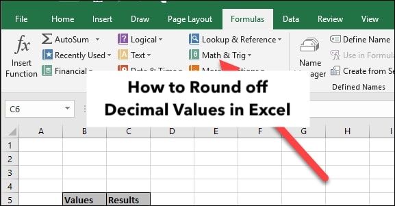How to Round Off Decimal Values in Excel How to Round Off Decimal Values in Excel