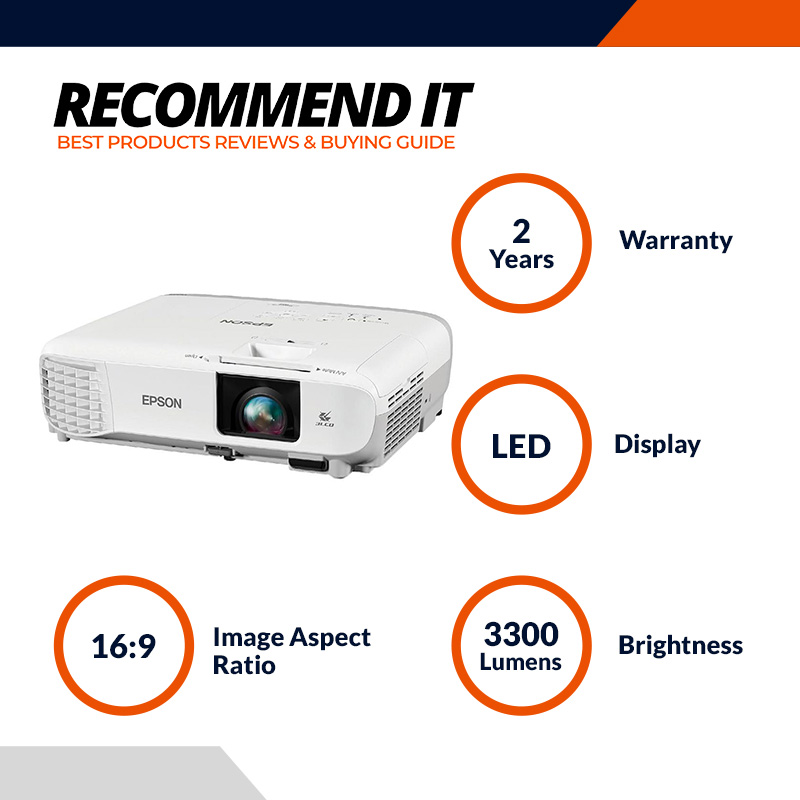 Epson EB-S41 SVGA Projector Brightness 3300m with HDMI Port