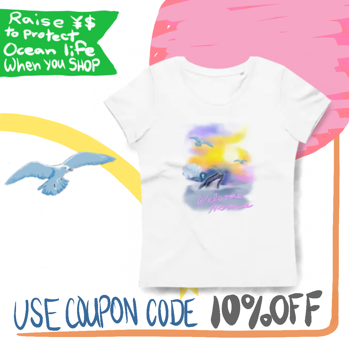 Buy this Pretty Tee to Support Ocean Health
