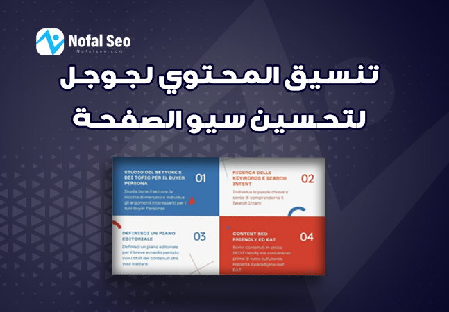تنسيق المحتوي لجوجل لتحسين سيو الصفحة