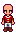 Fancy Red Blouse worn by a farmer