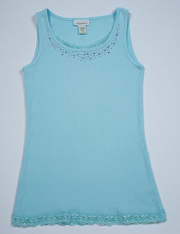 teal blue tank top