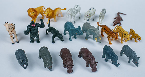 hard plastic animal figures