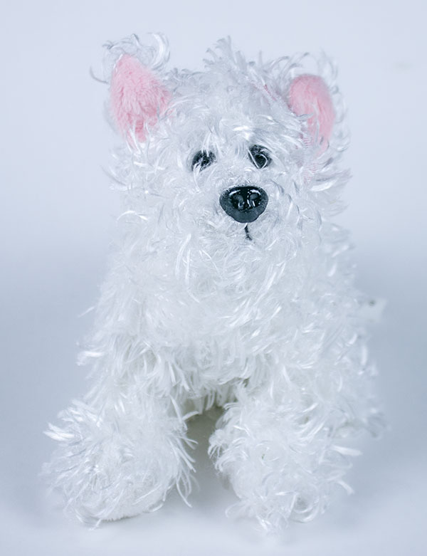 stuffed westie puppy