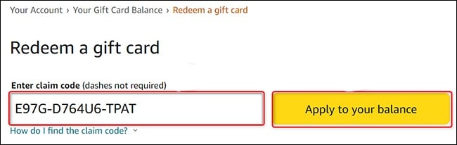 How to redeem Amazon Gift Vouchers?