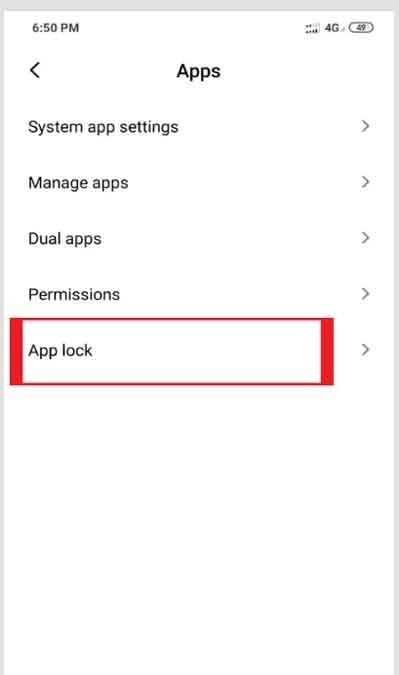 how to hide apps in Redmi 5