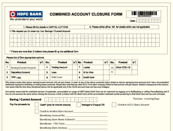 How To Close Hdfc Bank Account Updated 2022 6341