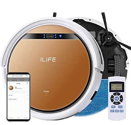 ILIFE V5s Pro with App, WiFi, Smart 2-in-1 Robotic Vacuum Cleaner