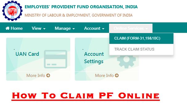 how to withdraw pf online