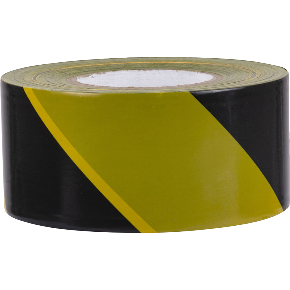 Afzetlint geel/zwart 80 mm x 500 meter