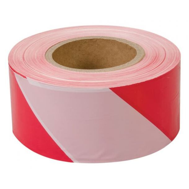 Afzetlint rood/wit 500 meter