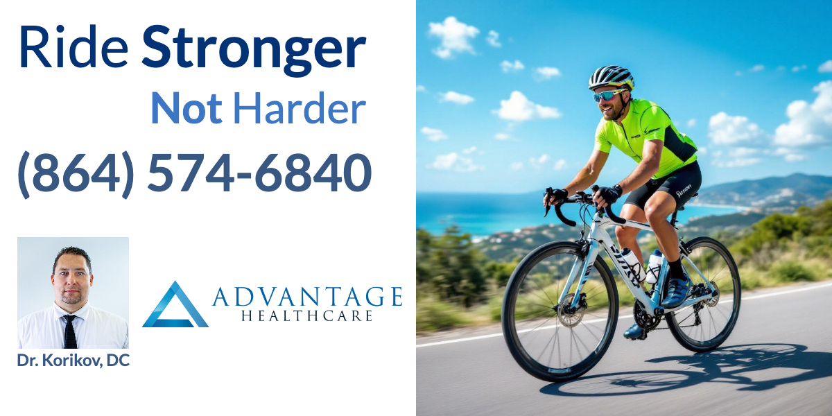 Boost your cycling performance and ride pain-free with expert chiropractic care. Learn how Dr. Ven Korikov in Spartanburg & Greer, SC helps bicyclists
