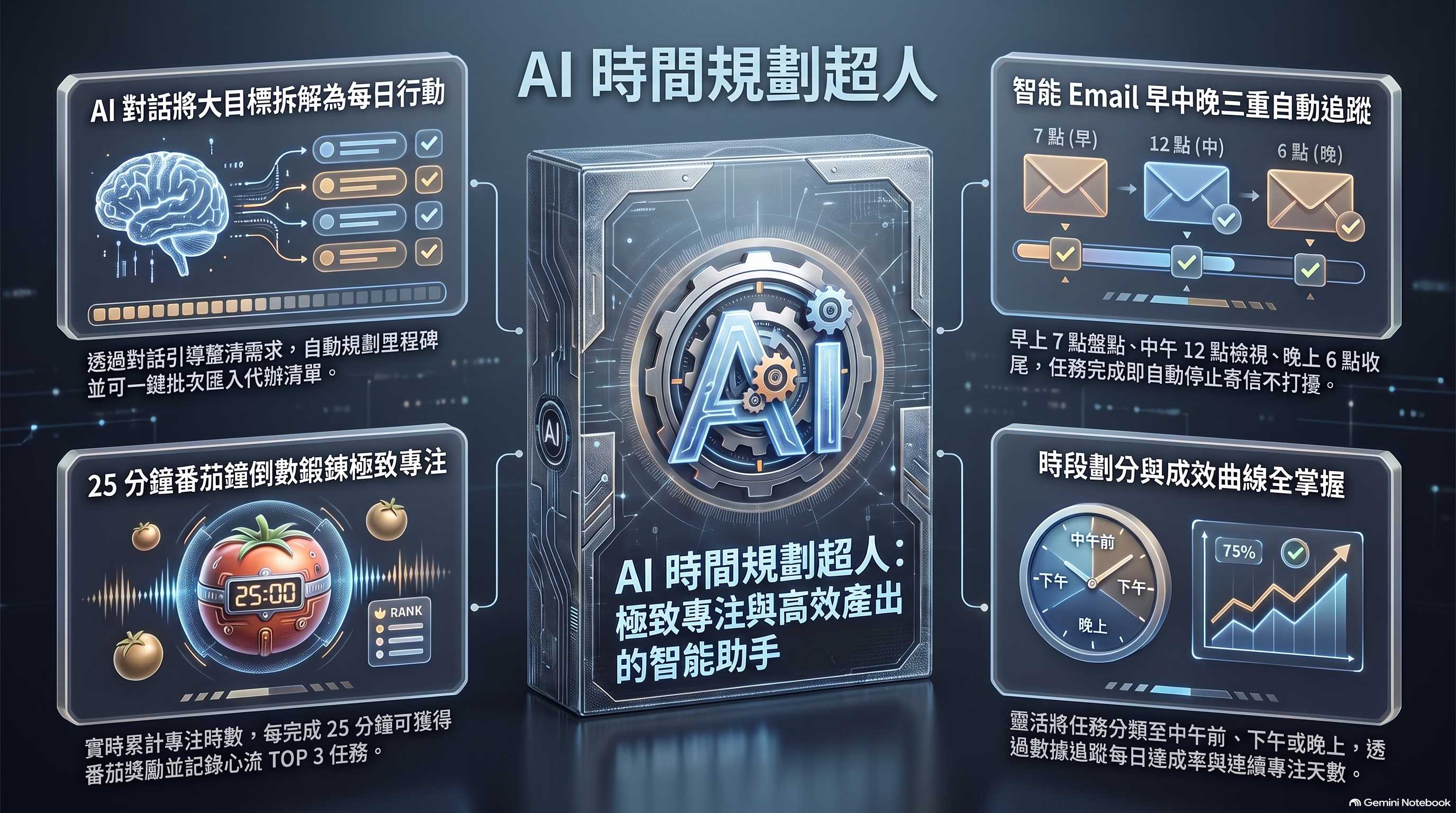 AI 時間規劃超人 軟體功能特色介紹