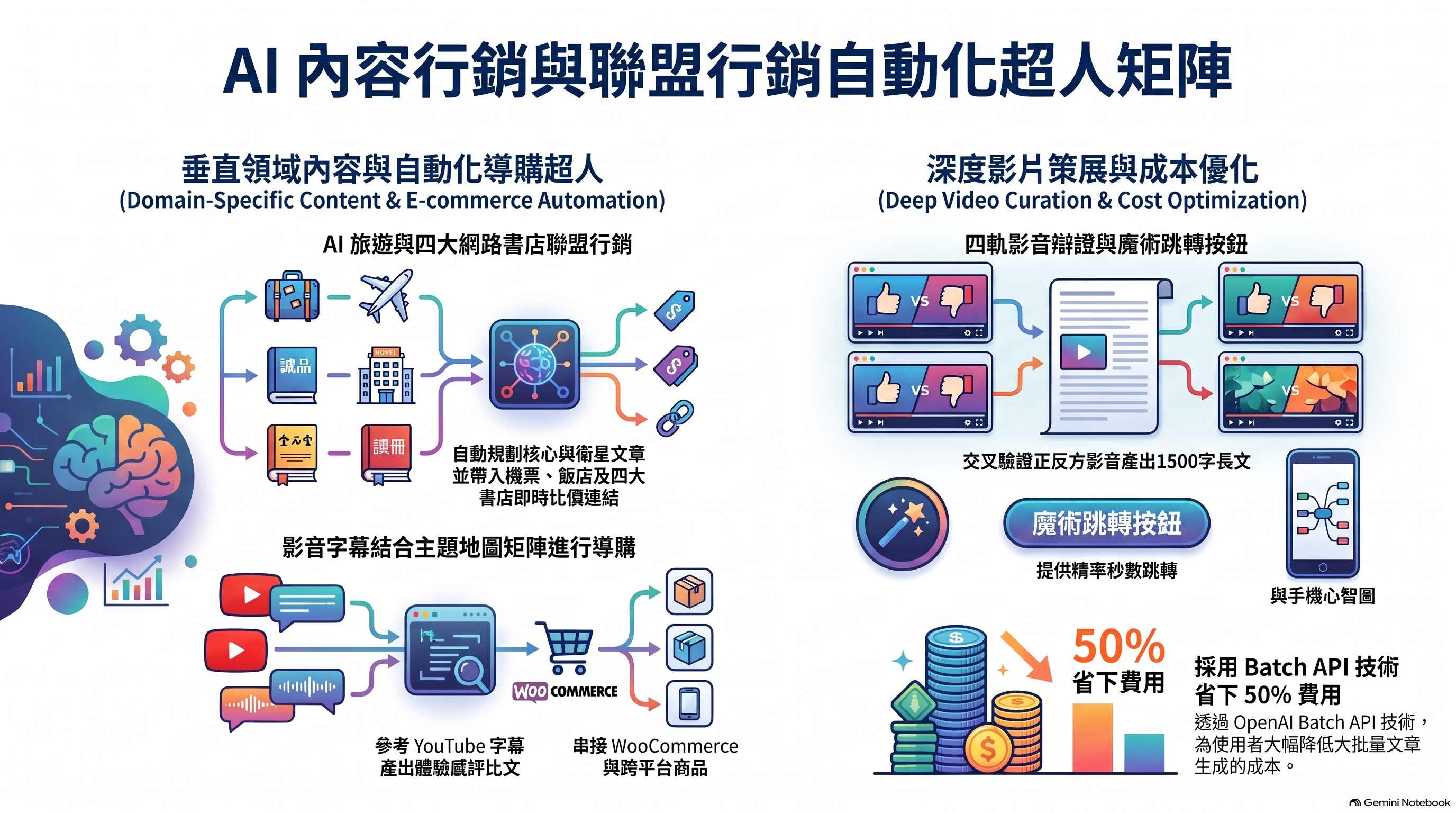 AI 內容與聯盟行銷自動化矩陣