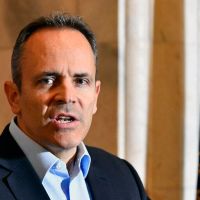 Former GOP governor punks reporters, walks out of state Capitol after speech teasing re-election run