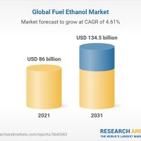 The Worldwide Fuel Ethanol Industry is Projected to Reach $134.5 Billion by 2031