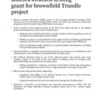 Kincora awarded drilling grant for brownfield Trundle project