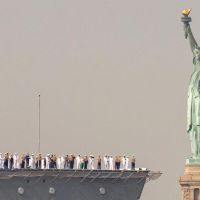Getting the Statue of Liberty to her pedestal in 1885 took a team…
