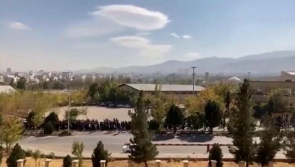 Mourners at anti-hijab protest in Iran fired on by police, 40 days after Mahsa Amini’s death