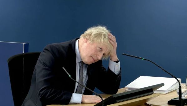 Boris Johnson apologises at Covid inquiry as audience members evicted