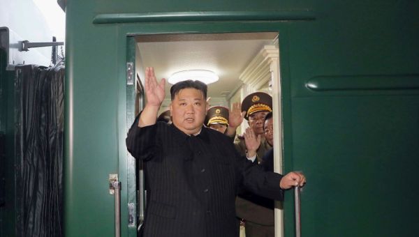 Kim Jong Un arrives in Russia for rare meeting with Putin amid arms deal fears