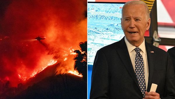 Biden chooses worst time to announce ‘good news’ in awkward LA wildfires update