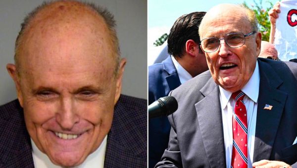 Rudy Giuliani grins in mugshot as ex-attorney faces election conspiracy charges