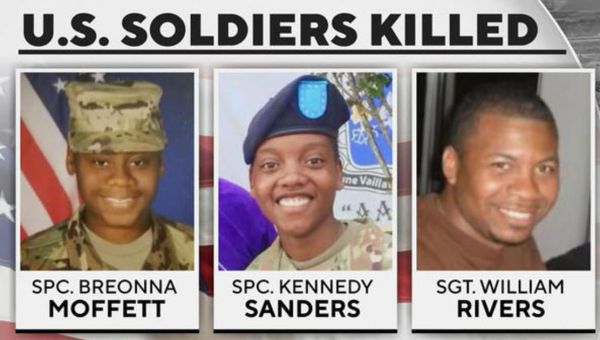 Pentagon identifies 3 U.S. soldiers killed in drone attack in Jordan