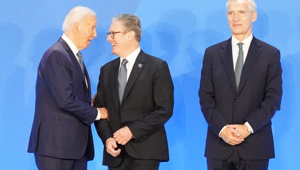 Starmer and Biden meet face-to-face for first time