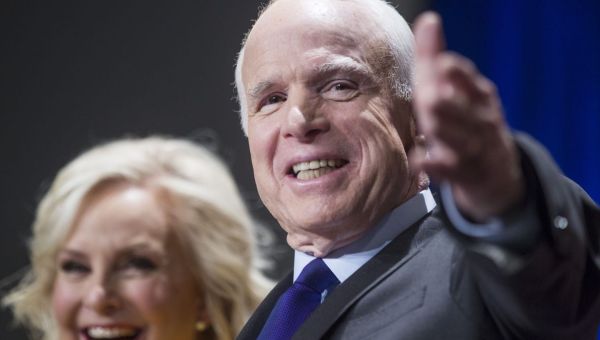 The off-Broadway ‘Ghost of John McCain’ musical is all in Trump’s vulgar head