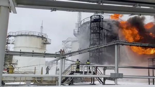 Ukraine drone strikes hit Russian refinery, drone plant
