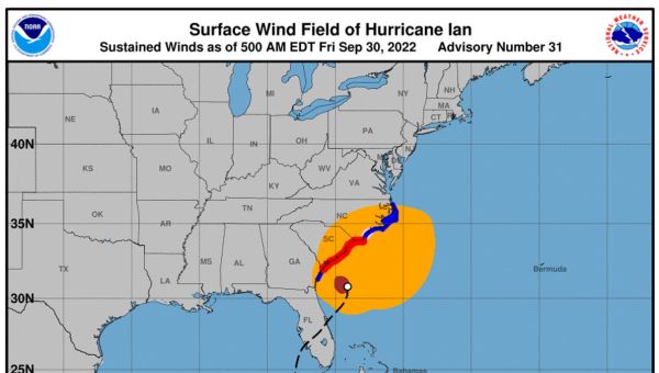 Hurricane Ian update: Storm nears SC coast. Heavy rain, gusts in forecast across region.