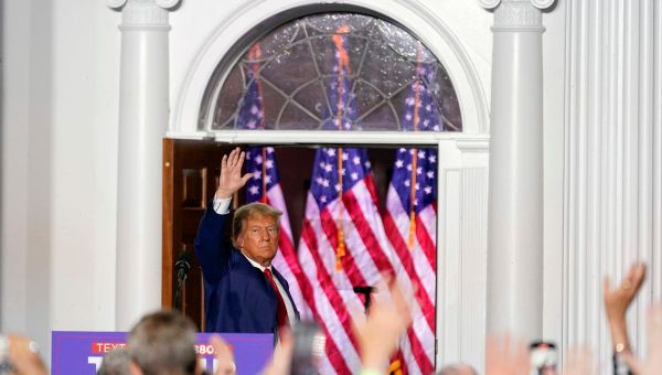 Trump Blames Biden For His Indictment — Without Evidence — In Fiery Post-Arrest Speech