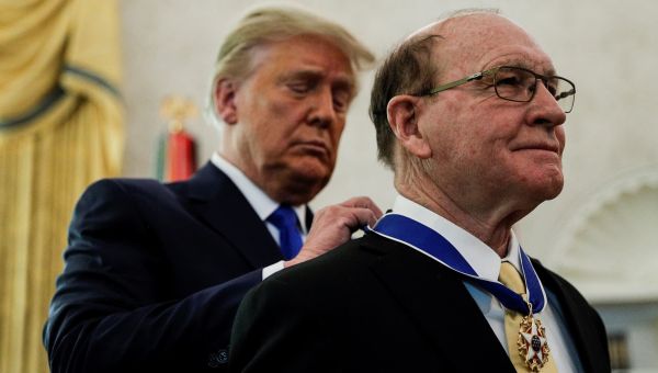 Trump says presidential civilian award is 'better' than top military honor whose recipients are 'dead' or 'hit' by bullets