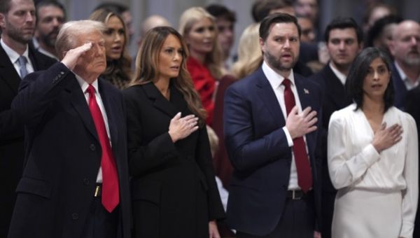 Trump and Vance Attend the National Prayer Service for a Good Talking-To
