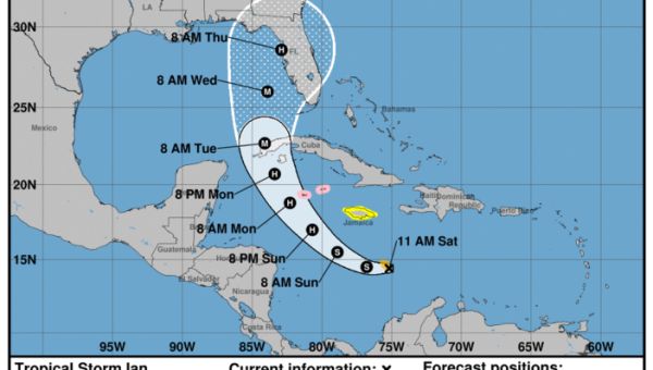 Tropical Storm Ian threatens the Caribbean and Florida with hurricane conditions