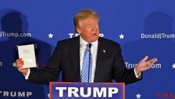 Trump Is Now Selling Bibles For $60 With Lee Greenwood Of “God Bless