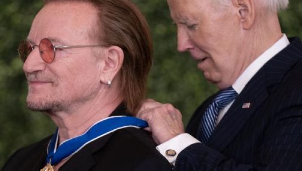 Bono and Denzel Washington awarded U.S. Presidential Medal of Freedom