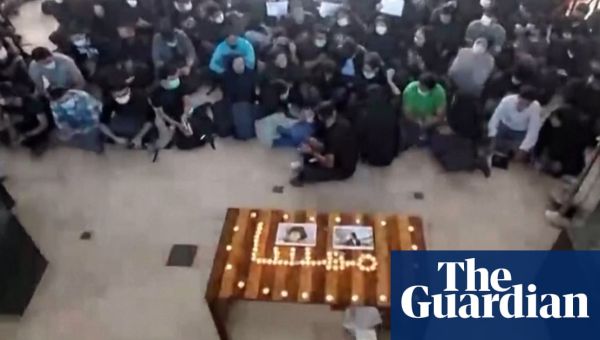 Iran: students hold vigil for Mahsa Amini 40 days after her death – video