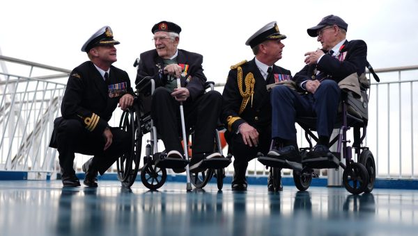 Ferry carrying D-Day veterans to France sets sail from Portsmouth