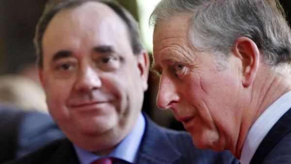 King ‘greatly saddened’ by sudden death of former SNP leader Alex Salmond