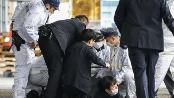 Police investigate explosion at Japanese prime minister’s campaign event