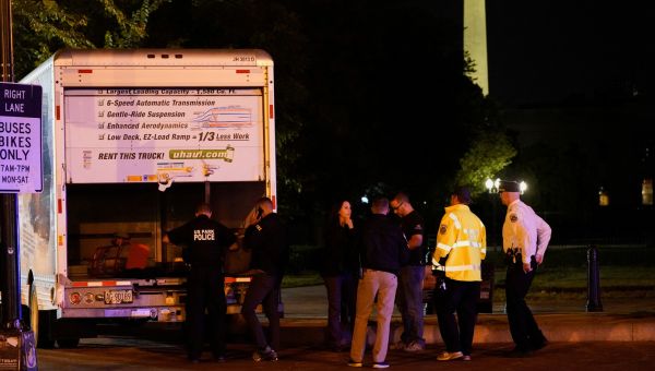 A suspect is charged after crashing a truck into barriers near the White House
