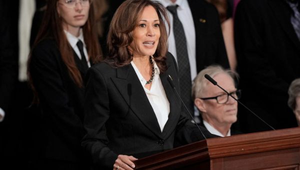WATCH: Harris pays tribute to Jimmy Carter at U.S. Capitol memorial ceremony