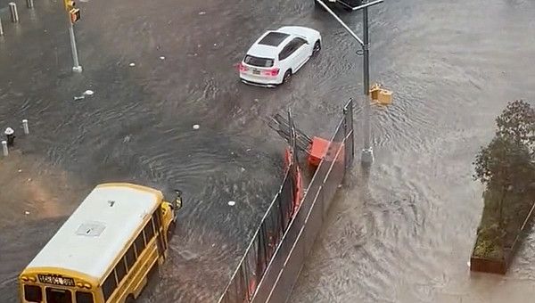 NYC gets one of its wettest days in decades