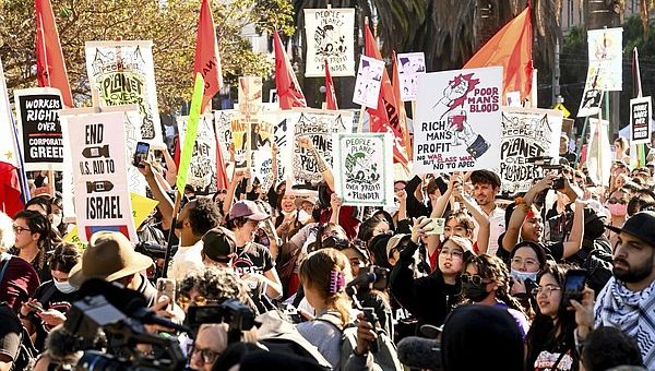 Activists protest against trade summit
