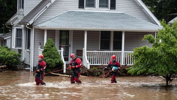Harrowing images of Northeast floods: submerged cars, inundated neighborhoods and destroyed roads